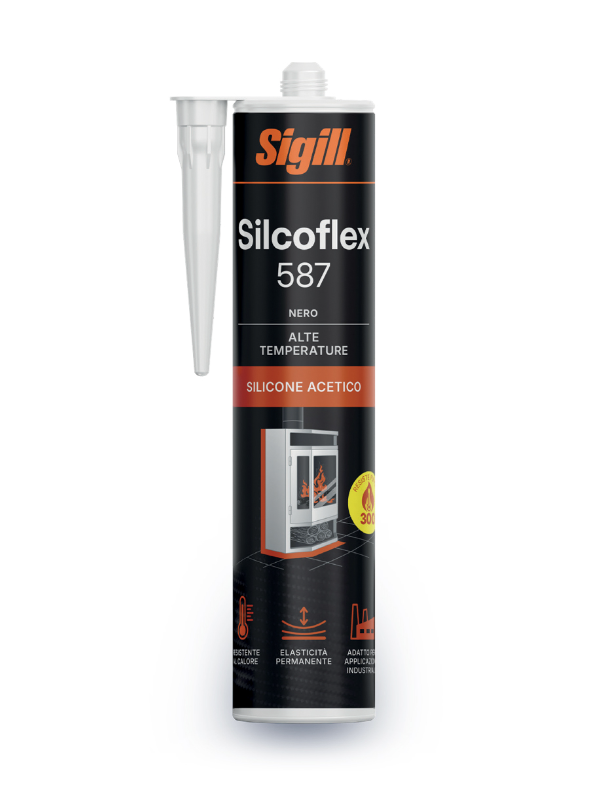 SILCOFLEX 587 ALTE TEMPERATURE NERO 300ml