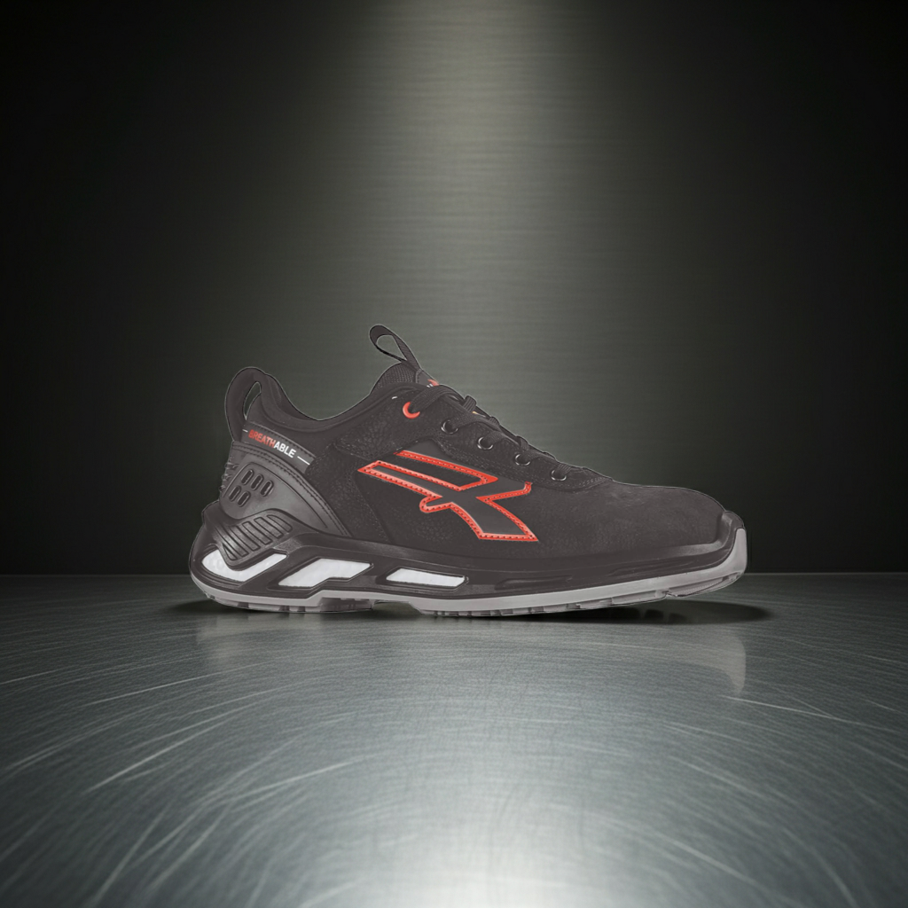 Scarpe antinfortunistiche U-Power TUCKER S ESD – leggere, comode e resistenti Red 360