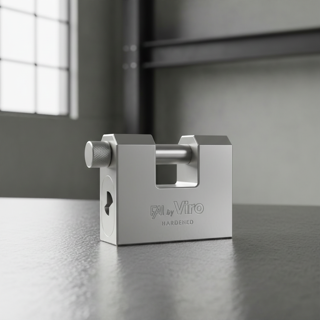Lucchetto monoblocco in acciaio Viro Solid-One 66-75-84 mm – Lucchetto di sicurezza resistente