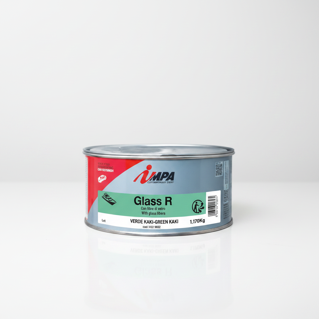 Stucco Poliestere con Fibre di Vetro GLASS R Verde Kaki - Kg 1,170