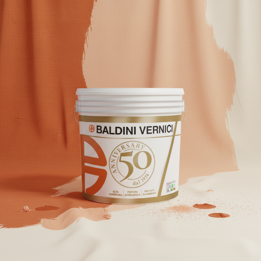 Pittura 50 Anniversary Baldini - Idropittura Lavabile Bianca